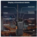 Kit 2 Rádio Comunicador Walk Talk Baofeng 777s com 16 Canais Alcance de 12Km 2 Duas Pçs