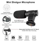 Tripé Estabilizador de Mão kit 5 em 1 gimbal Microfone Celular Gravação De Vídeo