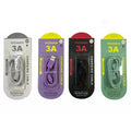 4 Cabos USB de Carregamento Turbo p/ Celular/Smartphone/Tablet Saída V8 3.1A