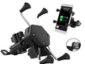 Suporte De celular para Moto Motocicleta com Carregador Usb Gps Articulado Pinca Aranha Aluminio
