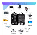 Kit Ferramentas 115 Peças Jogo Mini Chaves Precisão Multiuso Celular Notebook Tablet