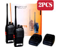 Kit 2 Rádio Comunicador Walk Talk Baofeng 777s com 16 Canais Alcance de 12Km 2 Duas Pçs