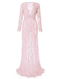 Vestido de maternidade maxi com laço