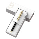 DARB-Luxo RollerBall Pen para Escrever, chapeamento de ouro 24K, alta qualidade Metal Pen, escritório do negócio presente