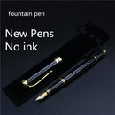 Personalizado Gravado Caneta-tinteiro, Texto Dourado, Full Metal Pen, Estudante Escrevendo Caneta Rolo, Escola Assinatura Papelaria, Presente Comemorativo - Cód-14