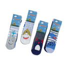 Kit 12 Pares Meias Menino Cano Médio com Cores e Desenhos Variados COD.M01