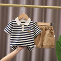 Camiseta shorts verão algodão manga curta