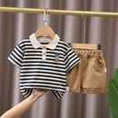 Camiseta shorts verão algodão manga curta