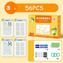 Montessori desenho brinquedo para crianças, treinamento controle caneta, cor forma, matemática Match Game Set, atividades de aprendizagem da criança, brinquedo educativo