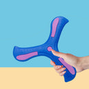 Frete Grátis _ Boomerang Soft Three Leaf Cross Toy para crianças, brinquedo interativo ao ar livre, educação precoce, presente de descompressão para adultos e crianças