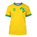 Camisa de Futebol Brasil 2026 Nova, Camiseta da Seleção Brasileira, Gola Redonda, Oversized, Casual, Streetwear, Moda Masculina