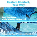 Cadeira inflável para piscina, espreguiçadeira flutuante para piscina, dobrável, reclinável, resistente, flutuadores para adultos
