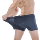 5 pçs/lote qualidade superior boxers de bambu cueca masculina caixa mais tamanho grande xl -- 6xl frete grátis