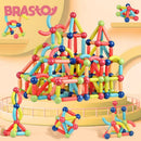 Conjunto magnético blocos de construção bolas e raspas brinquedo magnético para crianças brinquedos educativos montessori