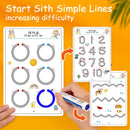Montessori desenho brinquedo para crianças, treinamento controle caneta, cor forma, matemática Match Game Set, atividades de aprendizagem da criança, brinquedo educativo