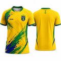 Camisas de Futebol do Brasil 2026 - Camisetas Esportivas Respiráveis em Malha para Fãs