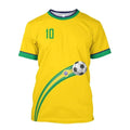 Camisa de Futebol Brasil 2026 Nova, Camiseta da Seleção Brasileira, Gola Redonda, Oversized, Casual, Streetwear, Moda Masculina