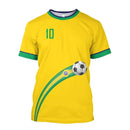 Camisa de Futebol Brasil 2026 Nova, Camiseta da Seleção Brasileira, Gola Redonda, Oversized, Casual, Streetwear, Moda Masculina