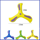 Frete Grátis _ Boomerang Soft Three Leaf Cross Toy para crianças, brinquedo interativo ao ar livre, educação precoce, presente de descompressão para adultos e crianças
