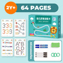 Montessori desenho brinquedo para crianças, treinamento controle caneta, cor forma, matemática Match Game Set, atividades de aprendizagem da criança, brinquedo educativo