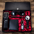 6 em 1 Kit, Relógio, Óculos, Caneta, Chaveiro, Cinto, Bolsa