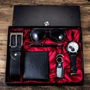 6 em 1 Kit, Relógio, Óculos, Caneta, Chaveiro, Cinto, Bolsa