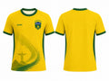 Camisas de Futebol do Brasil 2026 - Camisetas Esportivas Respiráveis em Malha para Fãs