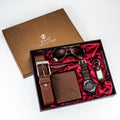 6 em 1 Kit, Relógio, Óculos, Caneta, Chaveiro, Cinto, Bolsa