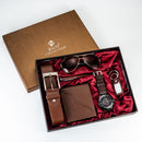 6 em 1 Kit, Relógio, Óculos, Caneta, Chaveiro, Cinto, Bolsa
