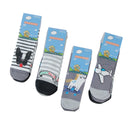 Kit 12 Pares Meias Menino Cano Médio com Cores e Desenhos Variados COD.M01