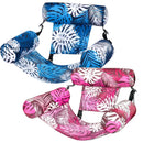 Cadeira inflável para piscina, espreguiçadeira flutuante para piscina, dobrável, reclinável, resistente, flutuadores para adultos