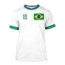 Camisa de Futebol Brasil 2026 Nova, Camiseta da Seleção Brasileira, Gola Redonda, Oversized, Casual, Streetwear, Moda Masculina
