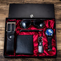 6 em 1 Kit, Relógio, Óculos, Caneta, Chaveiro, Cinto, Bolsa
