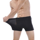 5 pçs/lote qualidade superior boxers de bambu cueca masculina caixa mais tamanho grande xl -- 6xl frete grátis