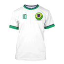 Camisa de Futebol Brasil 2026 Nova, Camiseta da Seleção Brasileira, Gola Redonda, Oversized, Casual, Streetwear, Moda Masculina