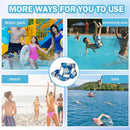 Cadeira inflável para piscina, espreguiçadeira flutuante para piscina, dobrável, reclinável, resistente, flutuadores para adultos