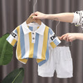 Camiseta shorts verão algodão manga curta