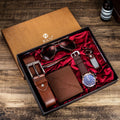 6 em 1 Kit, Relógio, Óculos, Caneta, Chaveiro, Cinto, Bolsa