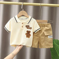 Camiseta shorts verão algodão manga curta